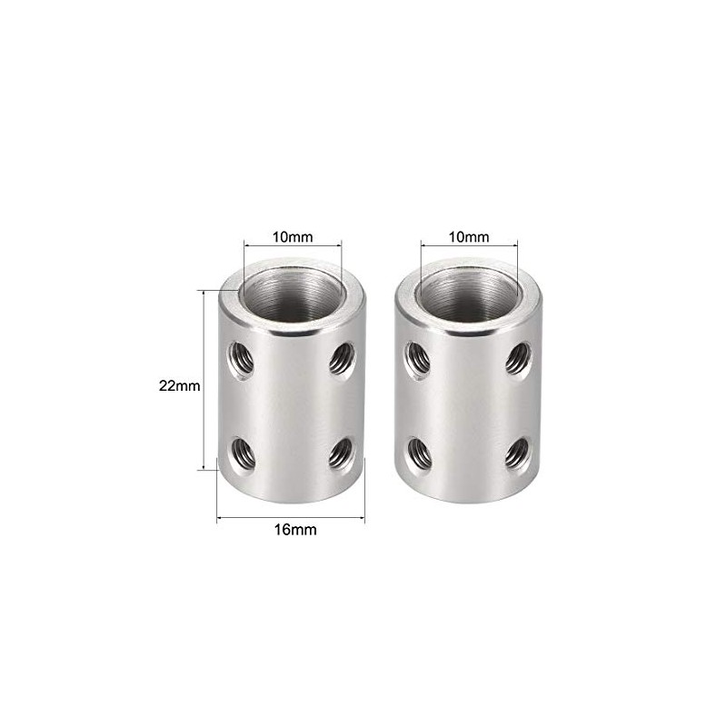 sourcing map 10 mm to 10 mm Bore Rigid Coupling