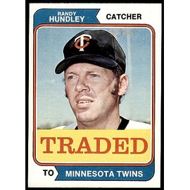 1974 Topps # 319 T Traded Randy Hundley Minnesota Twins (Baseball Card) NM/MT Twins