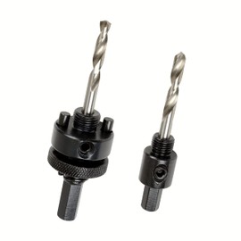 My Bestie - 2pc Hole Saw Arbor Combo Set - 7/16" Hex Shank & 3/8" Hex Shank Arbors - Universal, Quick Change, No Adapter Needed, Alloy Steel Constructed