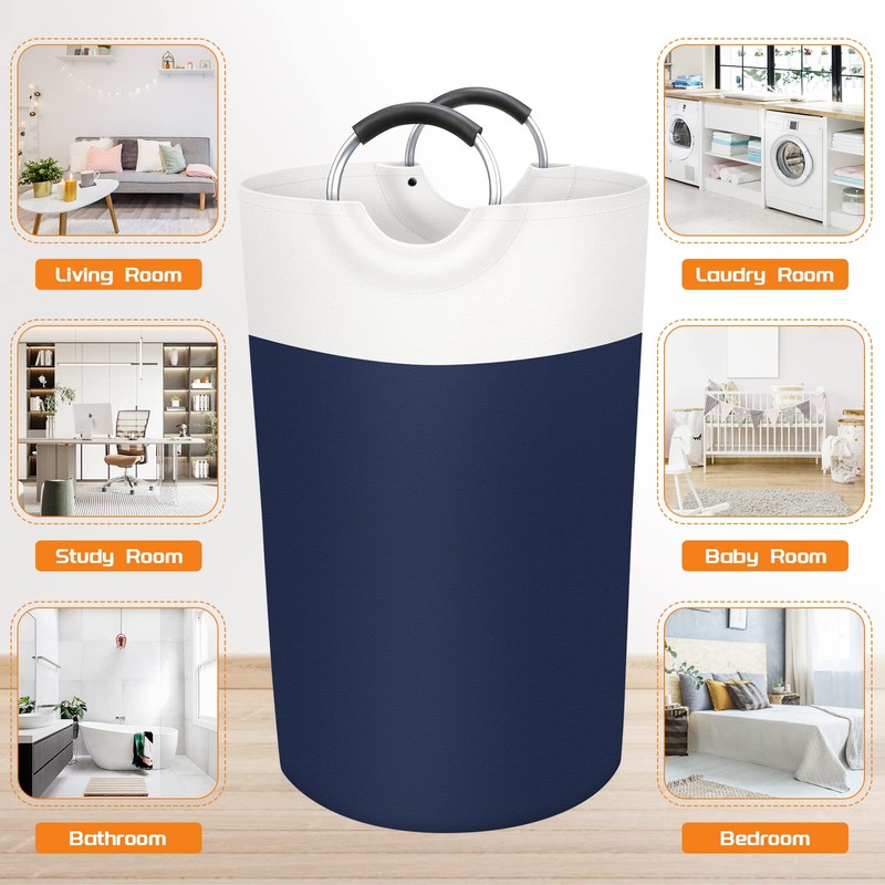 BlissTotes Laundry Hamper 90L Blue