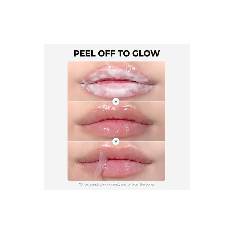 Laka Soothing Prep Lip Mask, Cooling Peel Off Korean Gentle