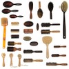 1869年以来、ドイツで手作りされたサーモブナ材の黒い毛の釘とハンドブラシ。
