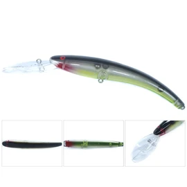 SEASKY Walleye Bass Pike Fishing Lure 4 3/4 INCHES 9/16oz Top Water Arc Minnow Hard Bait (01)