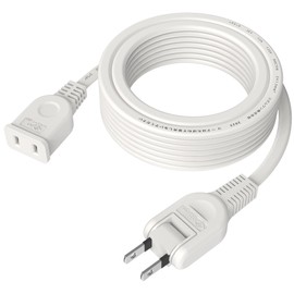 AKIRARI Power Extension Cord, Power Strip, 1 Outlet, Clean Wiring, 15A, 1500W, Choose from 0.3 to 32.8 ft (0.1 - 10 m), Cold Resistant, Heat-Resistant, Tracking, Fire Prevention, Insulation Cap,