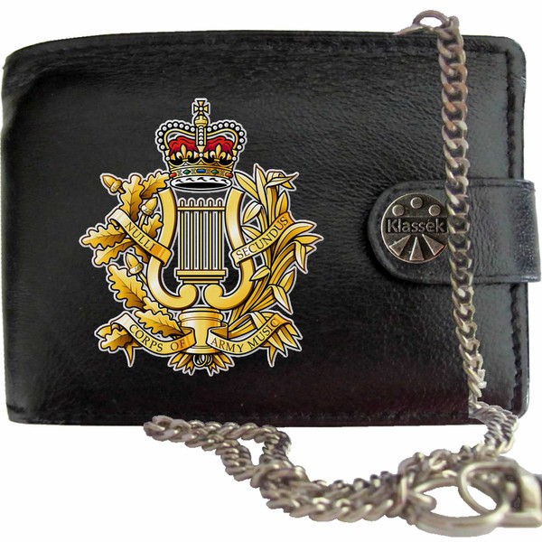 Klassek Corps of Army Music Image Men Chain Wallet Real