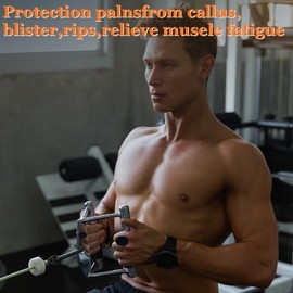 CLANTRILOBITE Weight Lifting Gloves for Men Women，Fingerless Workout Gloves for Men Women, Ergonomics Workout Rubber Gym Grips Pads Training and Exercise, Weight Lifting, Dumbbell, Deadlift