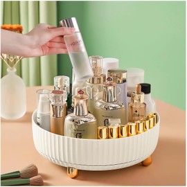 Organizador de Cosméticos,Organizador de Cosméticos de Sobremesa Giratorio 360 Grados,Organizador Multiusos de Gran Capacidad,Adecuado para Cosméticos,Almacenamiento de Cocina, Bandejas de Baño…