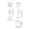 RIDDER Santa Cruz Shower Head with Wall Bracket and Start-Stop