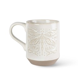 Fringe Studio New York Stoneware Mug, DRAGONFLY 3.25" DIA. X 4.25" H, 12 FL.OZ, Juliana Tipton Collection (429080)