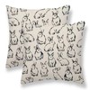 Sunshineyan Easter Pillow Covers 18 x 18 Inch Set of
