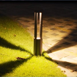 CNBRIGHTER LED Landscape Path Lights, 10W,2 ft/ 60cm Height,Waterproof Aluminum Cylindrical Outdoor Garden Accent Pathway and Spread Area Lighting,Warm White(100-240V AC)