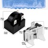 Greluma QP2-4.7 PTC Starter Relay, 3 Pin 4.7Ω Refrigerator Starter