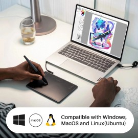 HUION Inspiroy H430P OSU Graphic Drawing Tablet with Battery-Free Stylus 4 Pr...