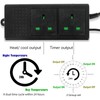 NEKOSUKI PID Day Night Thermostat Digital Dimming Thermostat with Timer,
