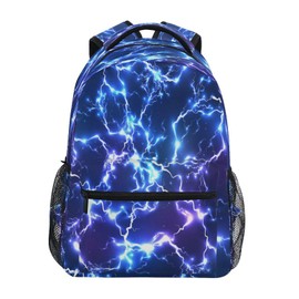 Kcldeci Kids Backpack for Girls Boys Starry Blue Lighting School Backpack Travel Toddler School Bag Backpacks Student Kids School Bags