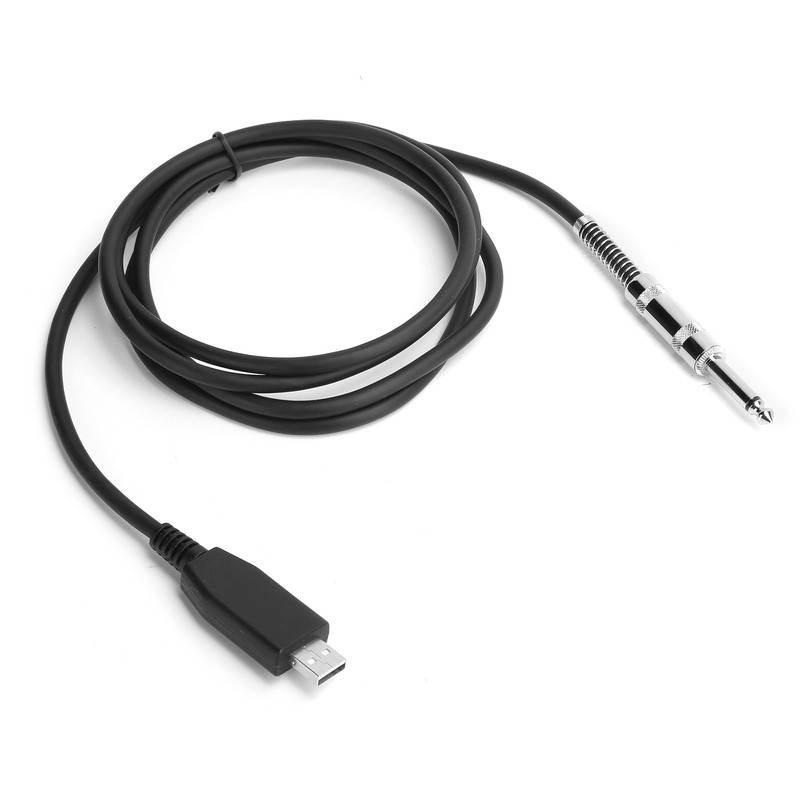 USB Guitar Cable USB Male to 6.35mm Mono Jack Connector