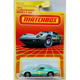 DieCast Matchbox 1966 Lamborghinis Miura P 400 1/12 (Teal), Retro Series