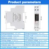 Jadeshay Electricity Meter, DIN Rail, AC Meter, 1 Phase KWh