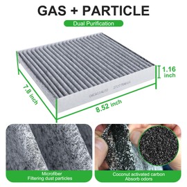 Dacall Engine & Cabin Air Filter Set for INFINITI QX60 V6-3.5L (2022-2024), for Nissan Pathfinder V6-3.5L (2022-2025). Replace 272775NA1A, 165466TA0A
