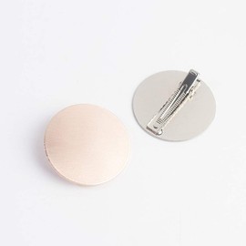 3PCS Metal Duck Bill Sectioning Clips Alligator Hair Clips Polished Vintage Punk Alloy Hair Clip for Women (Circular)