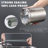 Tanjiae Stainless Steel Coffee Canister | 100% Airtight Metal Food