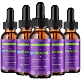 Lipobound (5 Pack) Lipobound – Lipo Bound Extra Strength All Natural Healthy Organic
