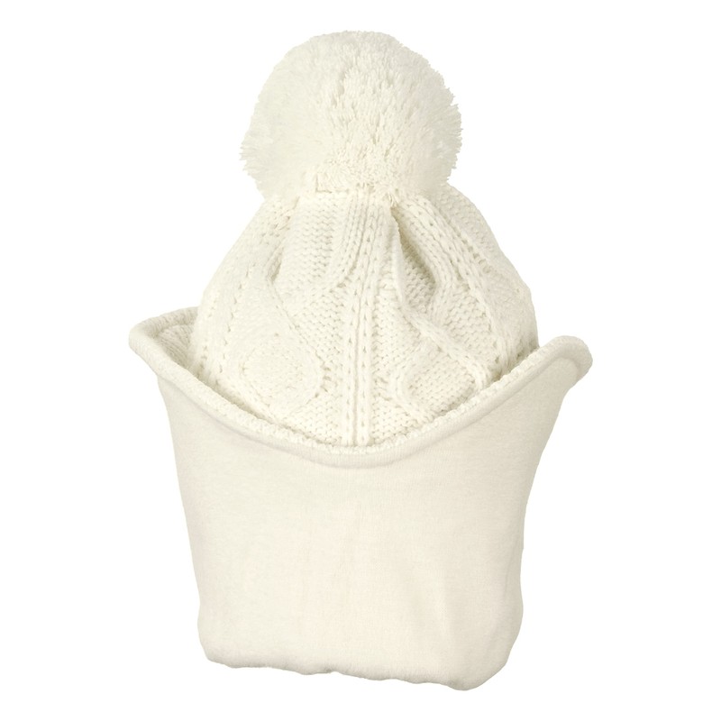 Sterntaler Baby Girls' Scarf Hat Toddler Scarf Hat Bobble Knitted,