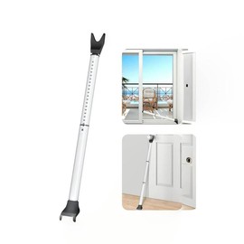 AceMining Upgraded Door Security Bar & Sliding Patio Bar, Heavy Duty Stoppers Adjustable Jammer for Home, Apartment, Travel - Pack: 2 Pack