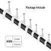 100PCS Round Cable Clips, 5MM Electrical Cable Wall Clip Cable