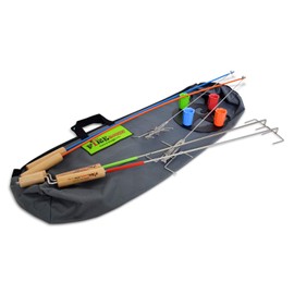 Firebuggz Campfire Roasting Fishing Pole Bundle Packs (Family Fun Pack)