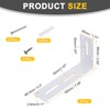 QUARKZMAN Pack of 2 Adjustable L-Shaped Corner Brackets, 90 x