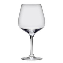 D&V Valore Break-Resistant, European Crystal Glass, Burgundy Light Red Wine Glass, 15 Ounce, Set of 6