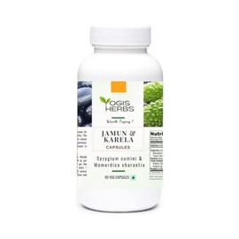 YOGIS HERBS Jamun & karela Capsules (Syzygium cumini & Momordica charantia) for Healthy Metabolism Support – 90 Veg Capsules