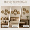4 Pcs Luxury Gold Round Metal Wall Art, Modern Metal
