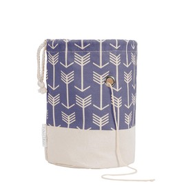 TOGETRUE Yarn Bag, Small Knitting Crochet Bag, Portable Yarn Storage Bags Organizer for Crocheting Project, Store Skein Ball, Short Knitting Needle (Purple)