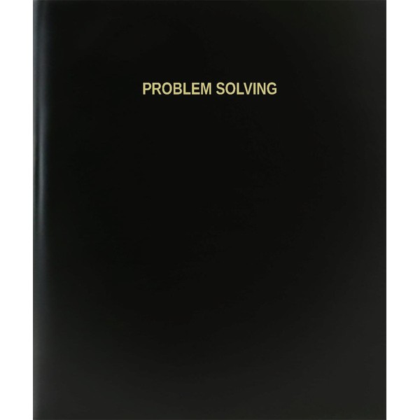 BookFactory Problem Solving Log Book/Journal/Logbook - 120 Page, 8.5''x11'', Black
