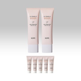 IOPE 아이오페 UV 쉴드 톤업 선 듀오(50ml+50ml) SPF50+/PA++++ (증정) UV 톤업 선 50ml(10ml X5ea) IOPE UV Shield Tone-Up Sun Duo (50ml+50ml) SPF50+/PA++++ (Gift) UV Tone-Up Sun 50ml (10ml X5ea)