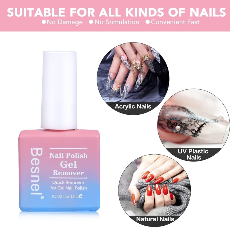 Gel Nail Polish Remover 10 Pack Professional Gel Polish Remover