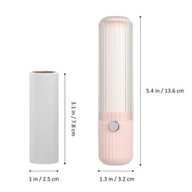 minkissy Travel Size Lint Roller Mini Lint Roller for Clothes Pet Hair Remover Stick Roller 1Pcs Roller Tool with 4 Rolls of Replacement Paper