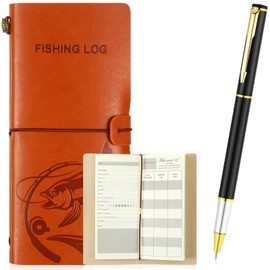Glenmal Fishing Log Book with Pen Fishing Journal Notebook Pocket Fishing Gifts for Men Designed for Fishermen to Record Fishing Details Gifts for Men Dad Husband Fathers Day Birthday Gift, 96 Pages