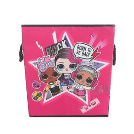 LOL Surprise Square Storage Bin with Handles, Set of 2, Pink