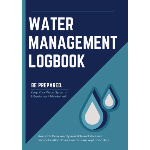 Water Management Logbook - Legionella Risk Assessment Record Keeping Logbook