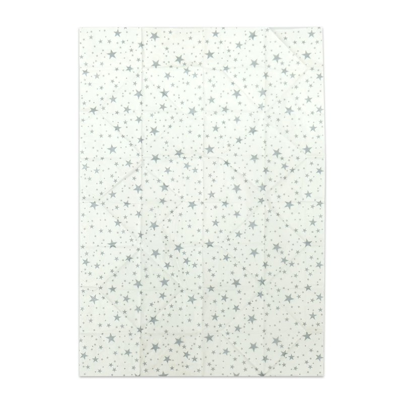 Fanxyware Star Shaped Origami Dinner Napkins with Silver Stars on