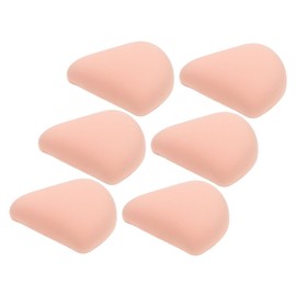 PACKOVE 6pcs Triangle Makeup Powder Sponges Small Reusable Dual-use Foundation Puff for Dry and Wet Application Soft PU Material Makeup Blending Sponges for All Skin Types