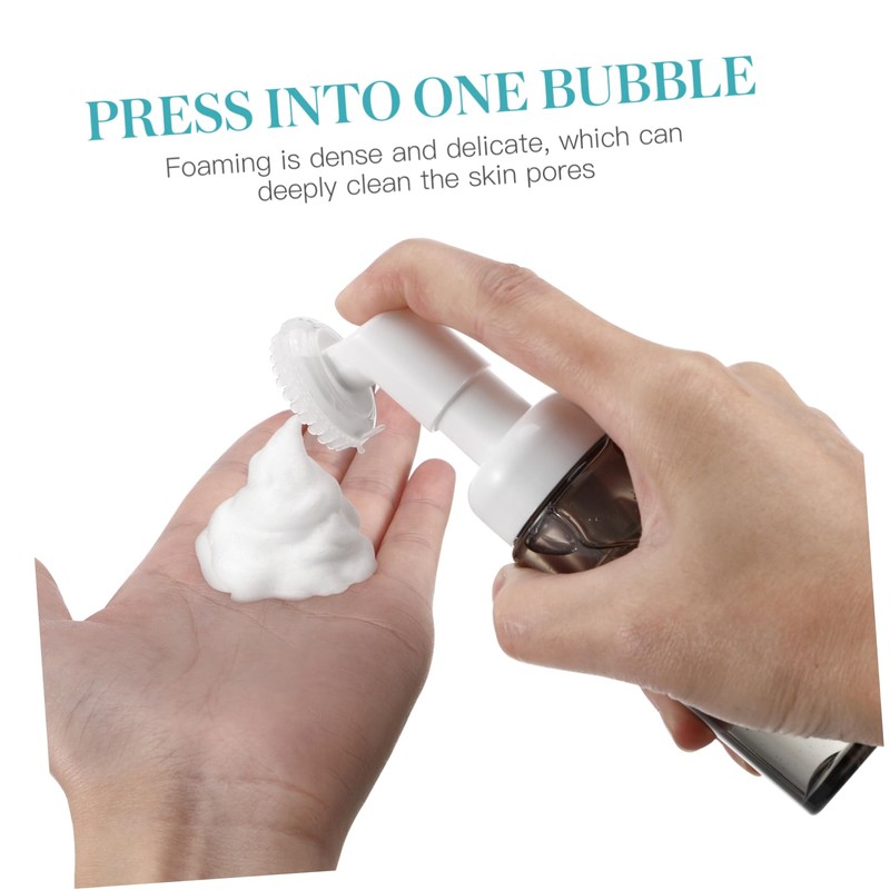 Gatuida 4pcs Transparent Foaming Bottles Travel Dispenser for Shampoo Hand