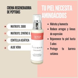 Crema Regeneradora con Péptidos Matrixyl 3000 y Matrixyl Synthe 6 – Con Centella Asiática y Aloe Vera – Antiedad, Antiarrugas y Reafirmante Facial – Hidrata, Repara y Rejuvenece la Piel – Libre de Parabenos y Crueldad Animal