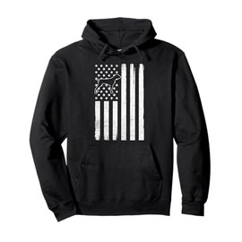 German Shorthaired Pointer 4th Of July American Flag GSP Dog Pullover Hoodie