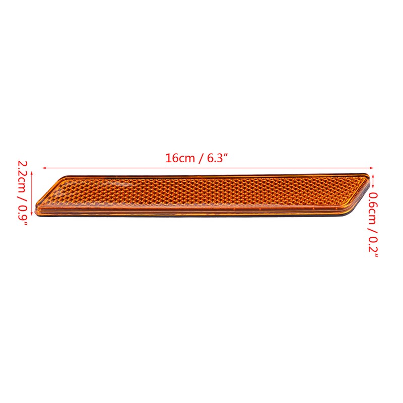 Pair of Hard Saddlebag Latch Cover Reflectors for FLHT FLT