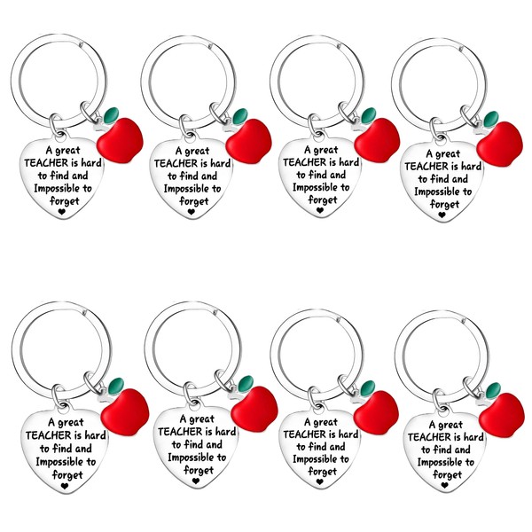 Nimteve 8 PCS Teacher Keychain Teachers Appreciation Gifts from Students