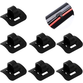 lohill Pack of 8 Bicycle C-Clip Cable Guide, 8-Piece Mountain Bike Brake Cable Guide, C-Clip Brake Line Fixed Base, Bicycle Brake Cable Guide, Mountain Bike Folding Bike
